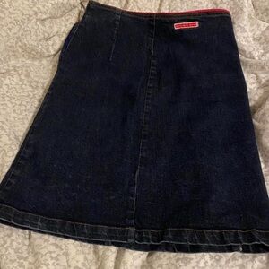 Wrangler Dark Blue A-Line Skirt